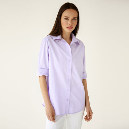 Cotton lilac shirt