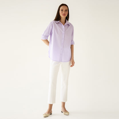 Cotton lilac shirt 