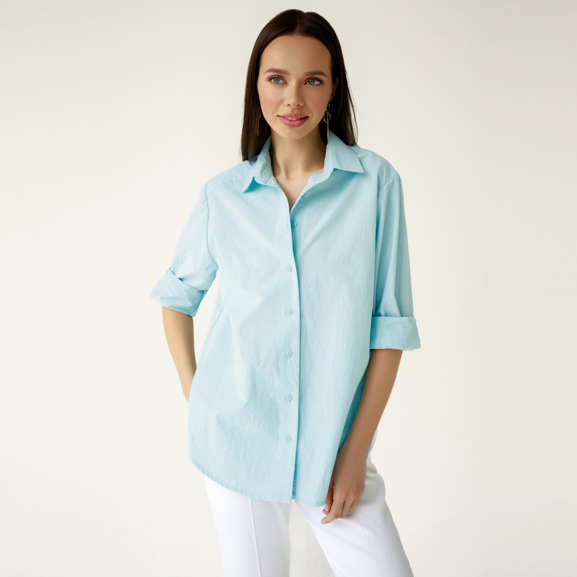 Cotton mint shirt