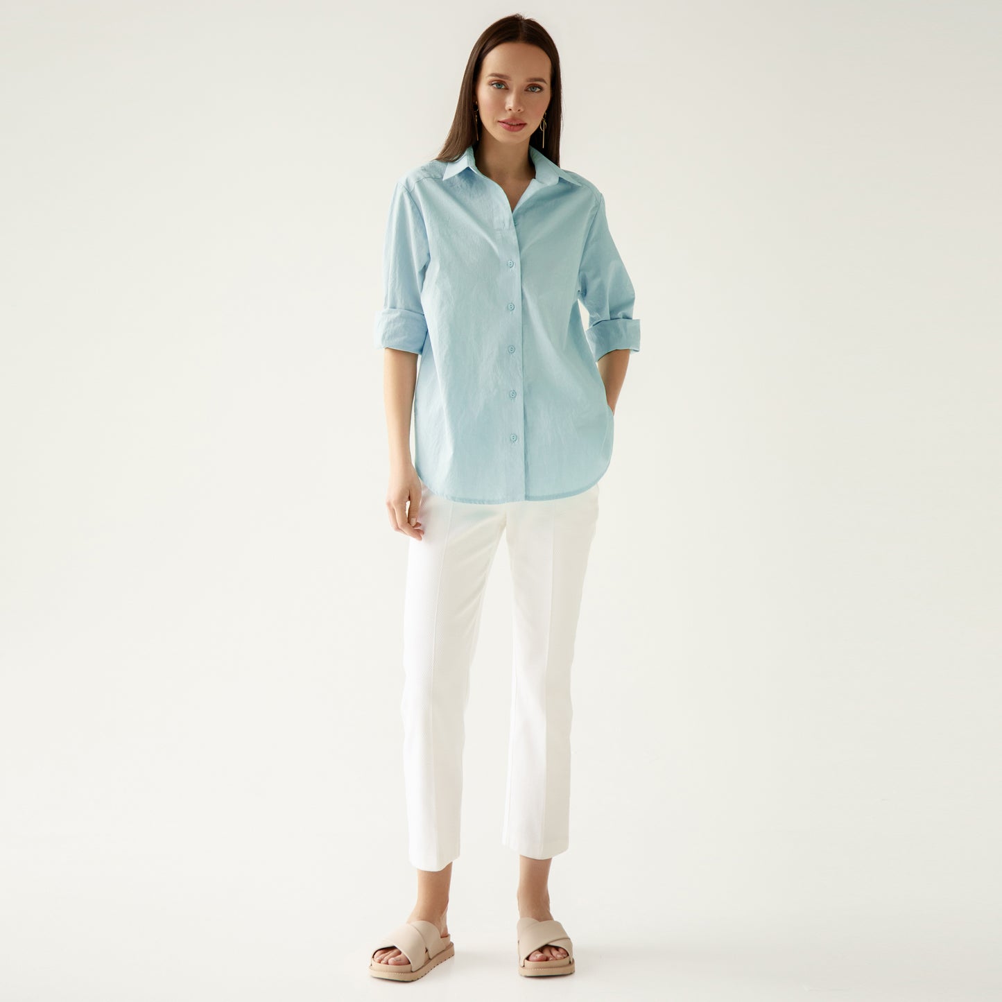 Cotton mint shirt