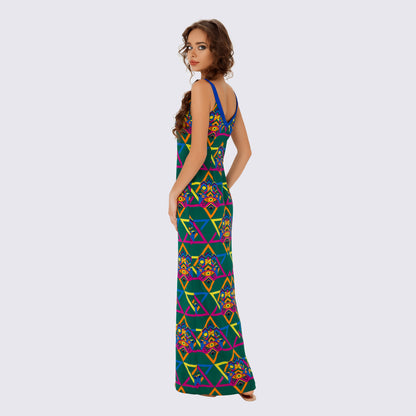 Maxi Sundress with graphic print