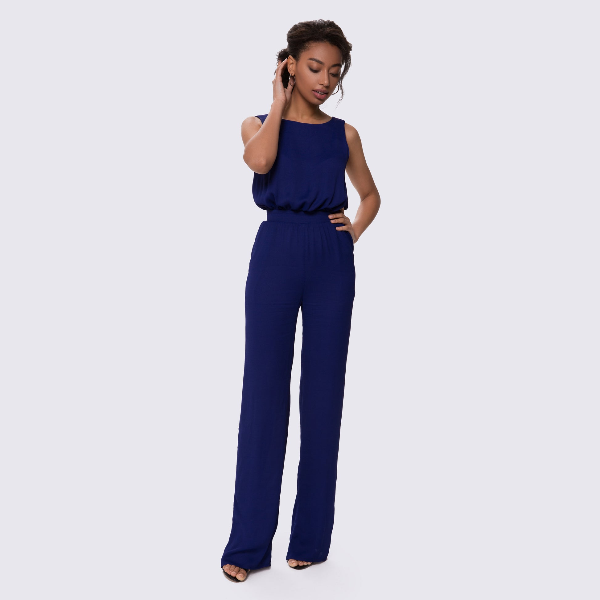 Navy Natural Jumpsuit