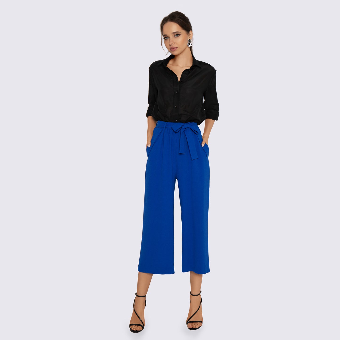 Royal Blue Cropped Pants