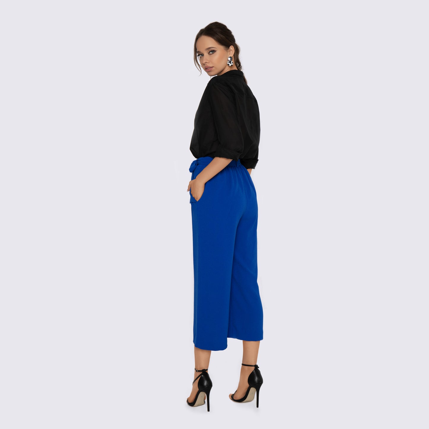 Royal Blue Cropped Pants