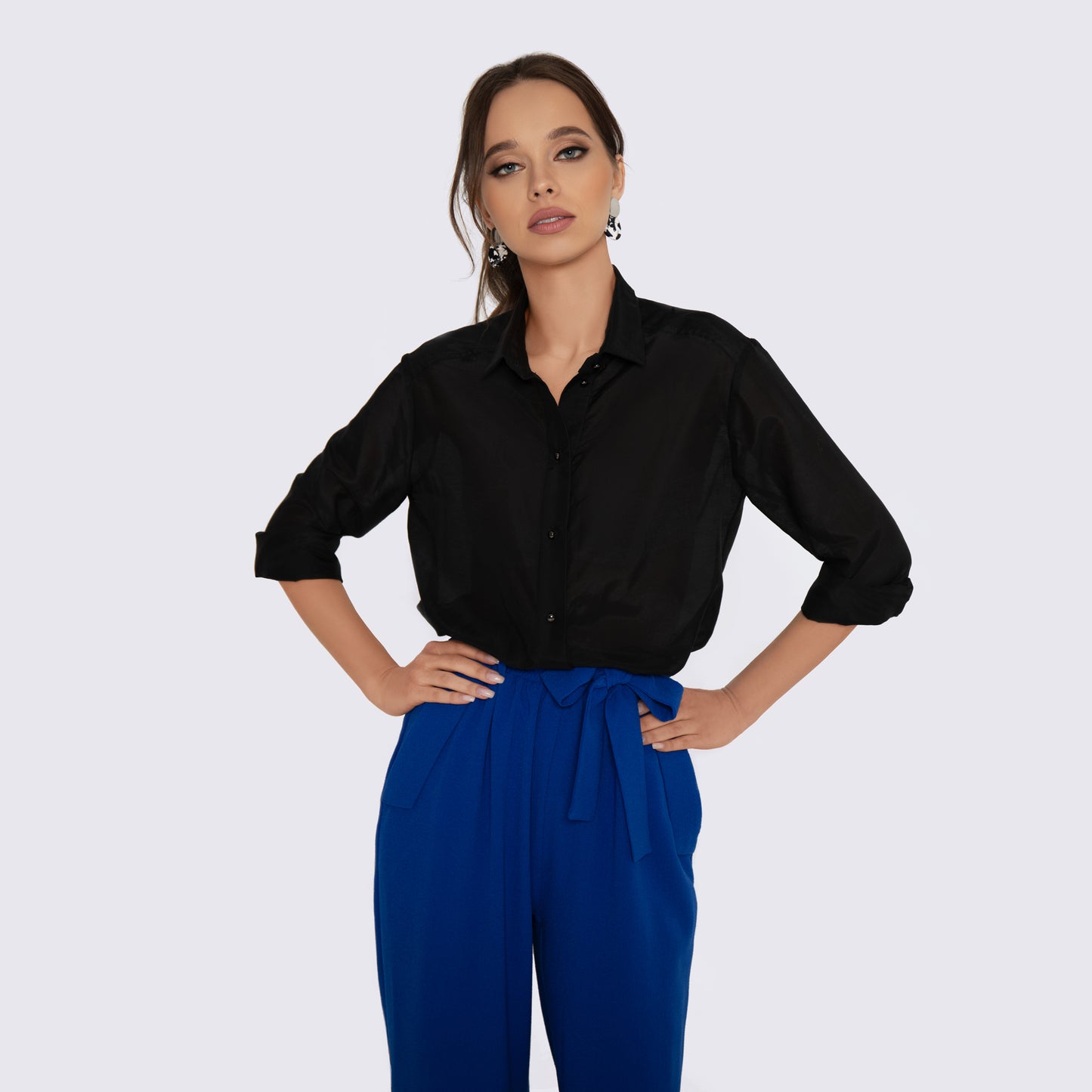 Royal Blue Cropped Pants