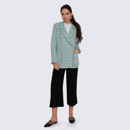 Mint Booklet Double Breasted Blazer