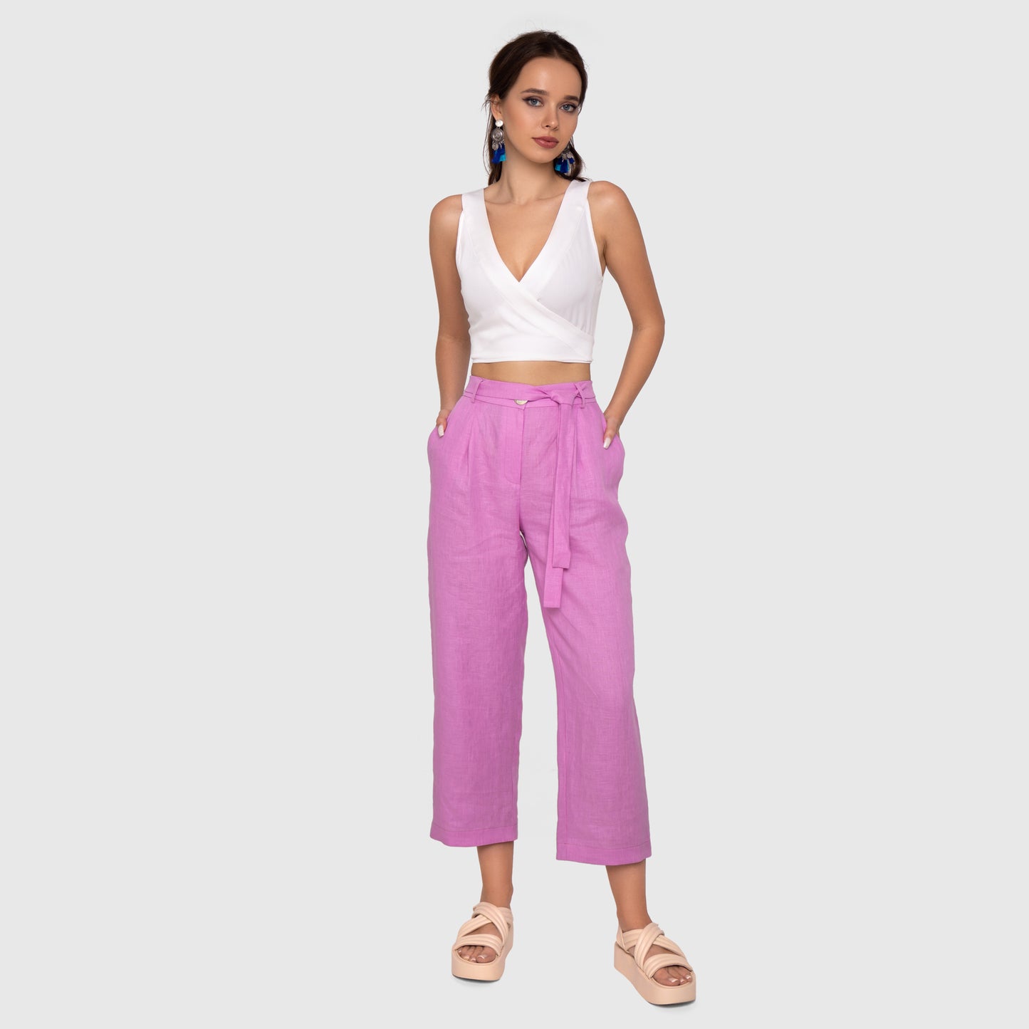 Linen Candy Pink Pants