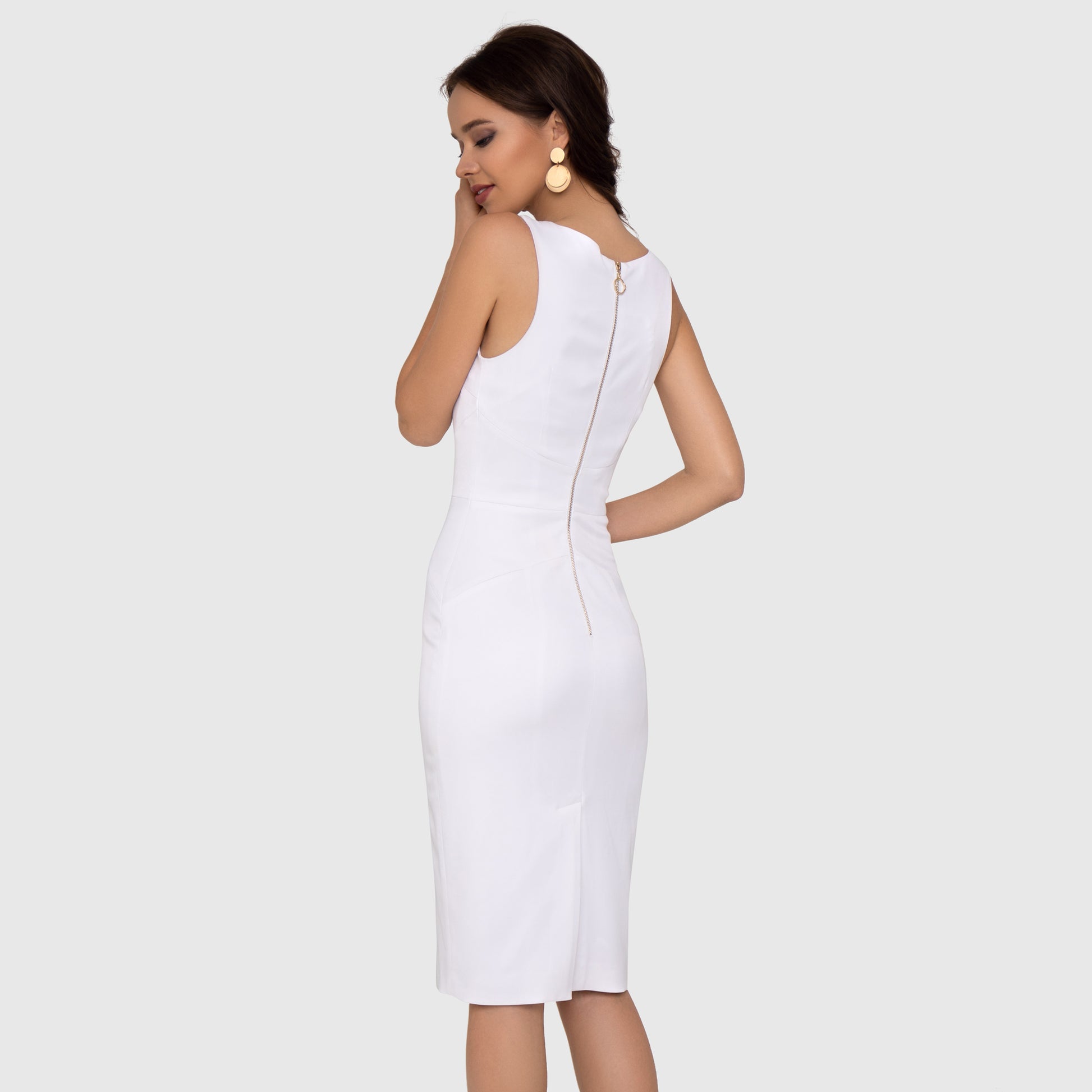 White sheath Dress