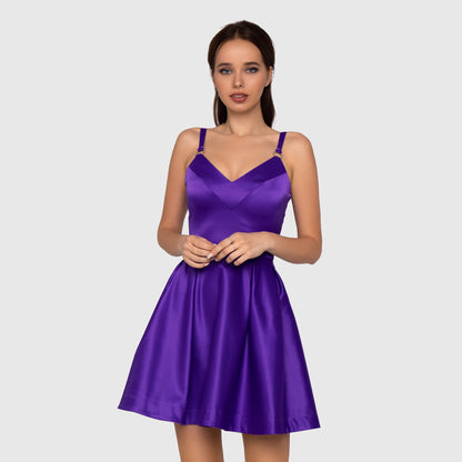 Purple baby-doll Dress