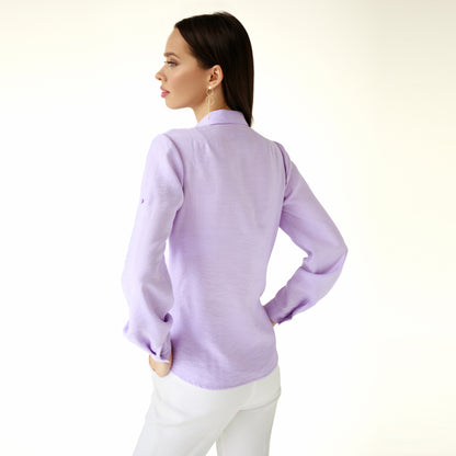 Lilac Natural Fitted Shirt