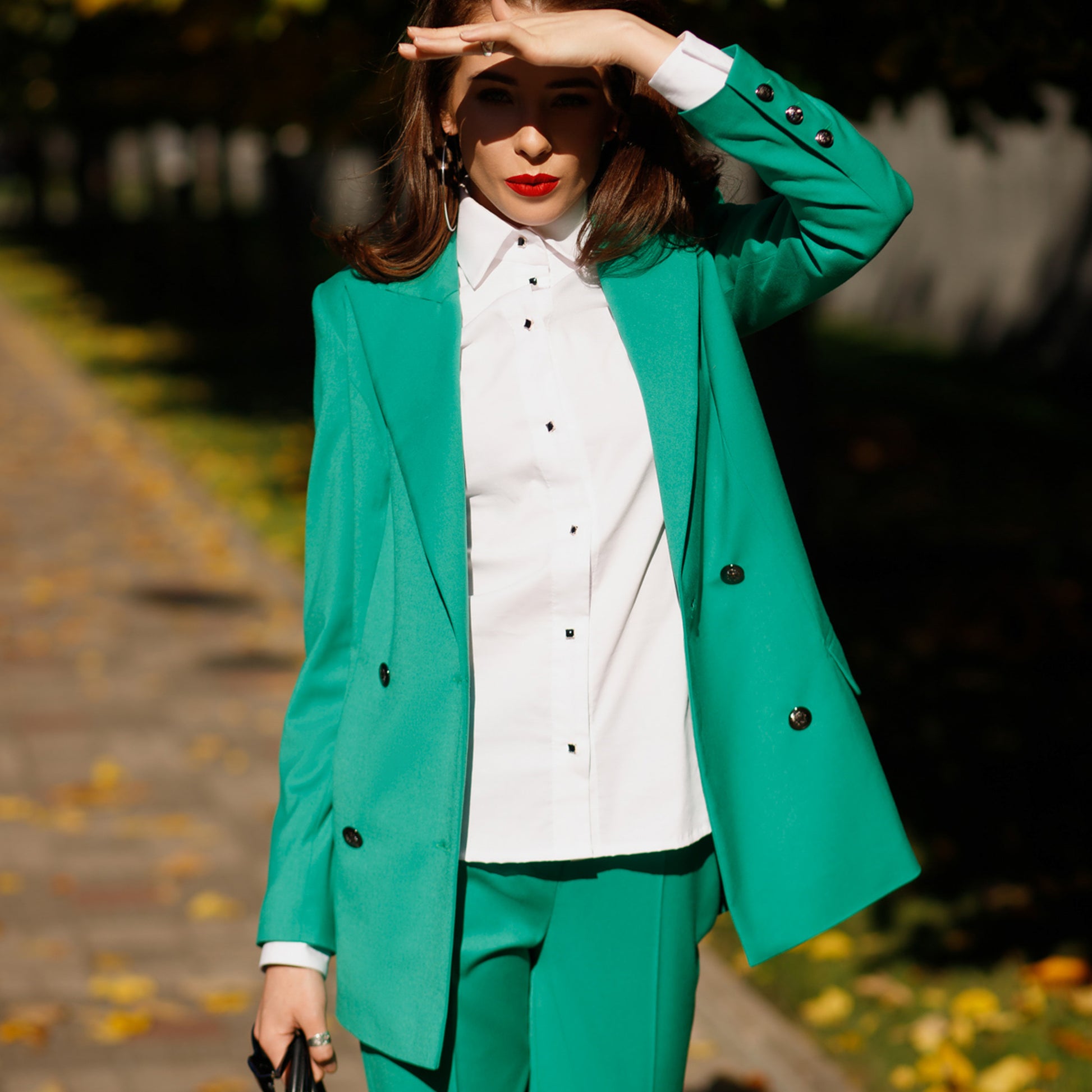 Green Classic Pantsuit