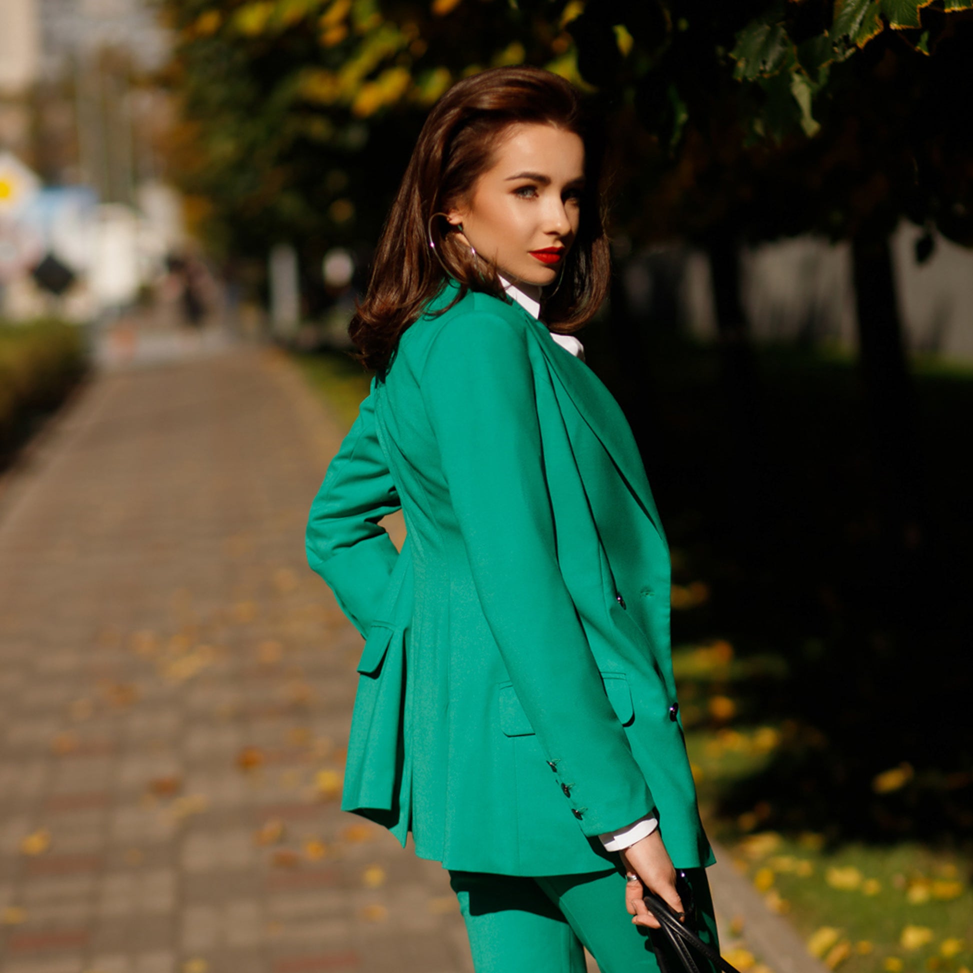 Green Classic Pantsuit