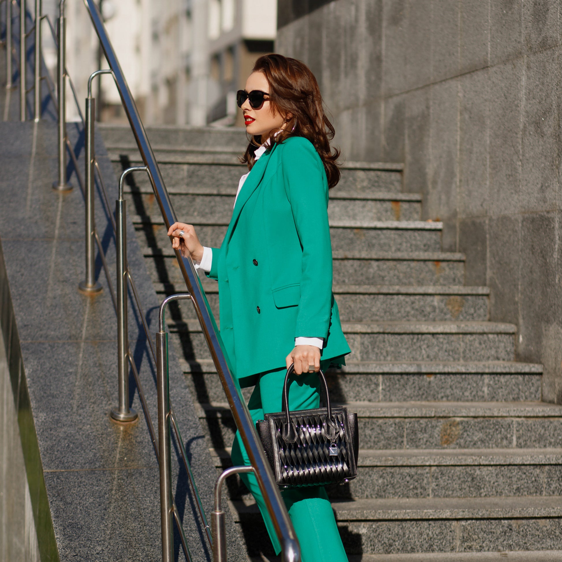 Green Classic Pantsuit