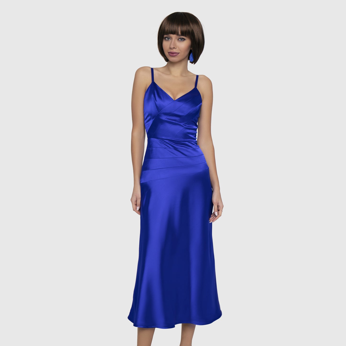 Royal Blue satin dress