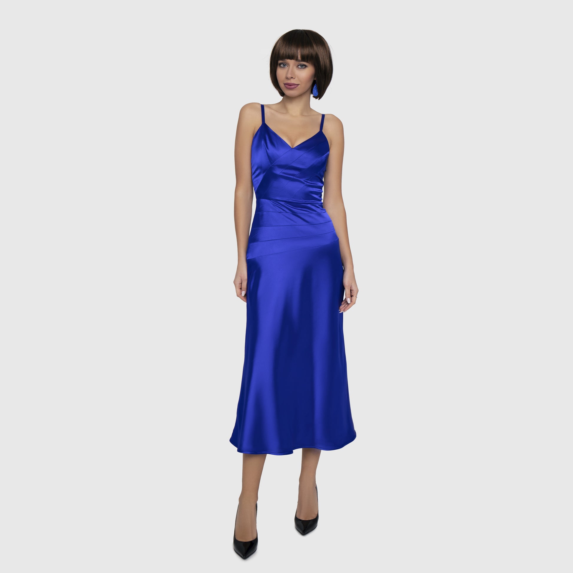 Royal Blue satin dress