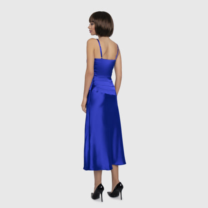 Royal Blue satin dress